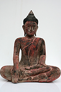 063 Sitting Buddha - Wood - H:45cm, W:38cm, W:4kg - USD450 -