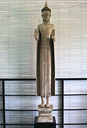 68.Buddha Standing - Post Angkorian Style - Wood - Height:1m70 - USD2200 -