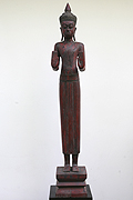 46. Standing Buddha - Post Angkorian Style - Wood - H. 1,20m -  W. 15Kg - USD950 -