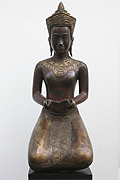 57. Orant - Post Angkorian Style - Wood - 74cm x 25cm, 7Kg - USD250 -
